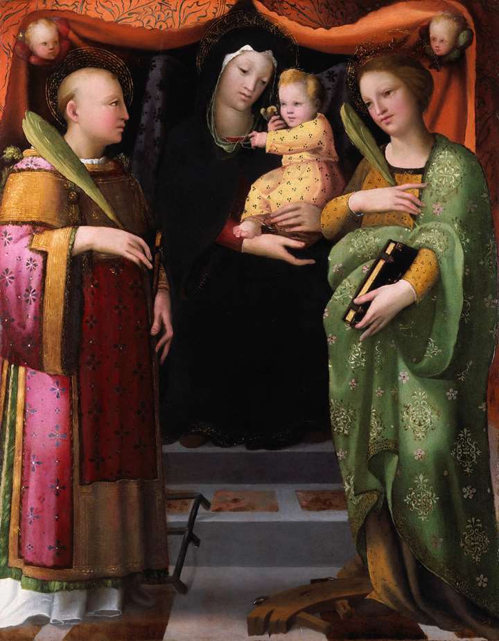The Madonna and Child with Saint Lawrence and Saint Catherine of Alexandria